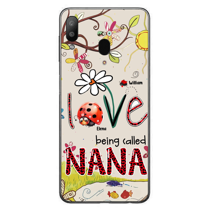 Personalized Grandma/Mom Phone Case - Gift Idea For Grandma - Up to 7 Kids - Love Being Called Gigi - Cases For iPhone/ Samsung