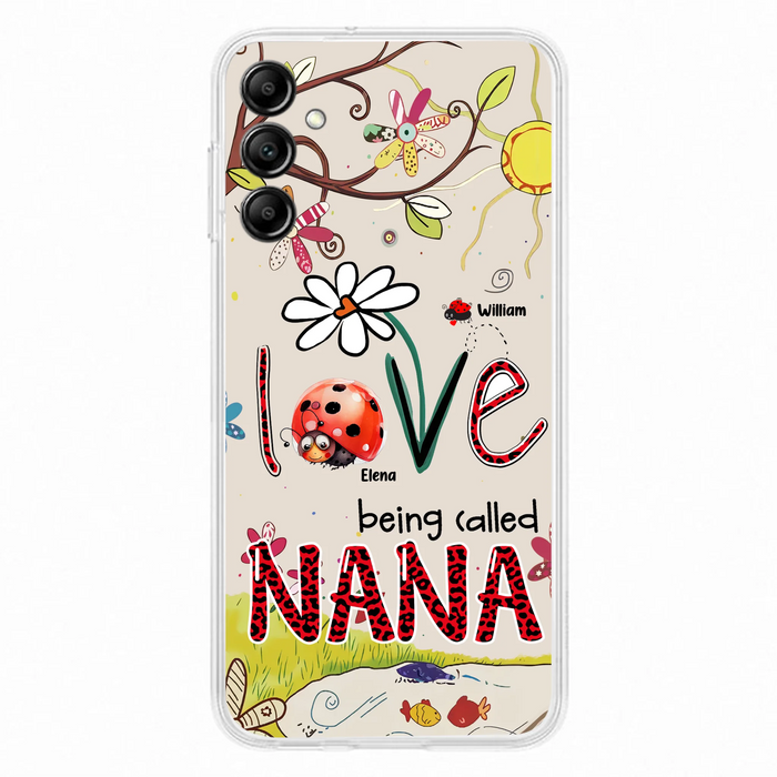 Personalized Grandma/Mom Phone Case - Gift Idea For Grandma - Up to 7 Kids - Love Being Called Gigi - Cases For iPhone/ Samsung