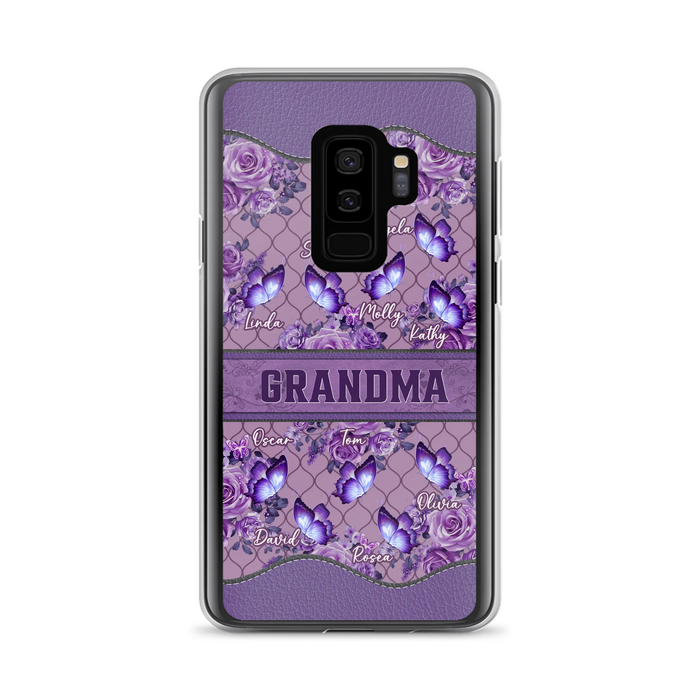 Personalized Grandma Butterfly Phone Case - Gift Idea For Mother's Day/Grandma - Cases For iPhone/Samsung