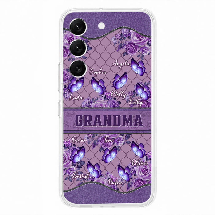 Personalized Grandma Butterfly Phone Case - Gift Idea For Mother's Day/Grandma - Cases For iPhone/Samsung