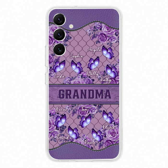 Personalized Grandma Butterfly Phone Case - Gift Idea For Mother's Day/Grandma - Cases For iPhone/Samsung