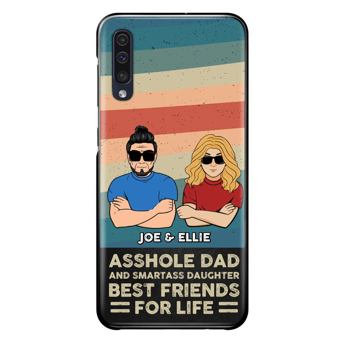 Personalized Dad/Mom And Daughter/Son Phone Case - Gift Idea For Father's Day/Mother's Day From Daughter/Son - Asshole Dad - Cases For Samsung/iPhone