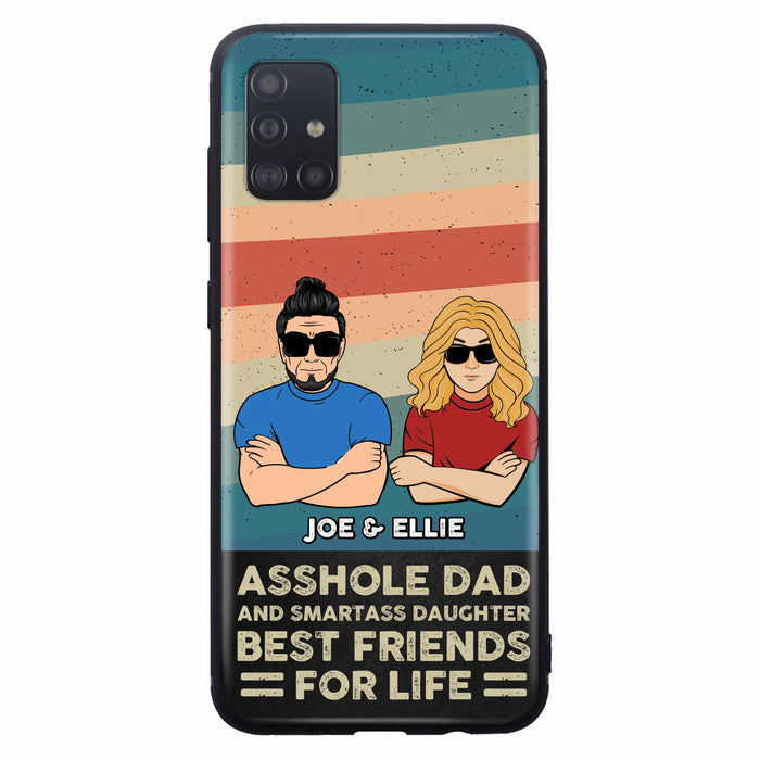 Personalized Dad/Mom And Daughter/Son Phone Case - Gift Idea For Father's Day/Mother's Day From Daughter/Son - Asshole Dad - Cases For Samsung/iPhone