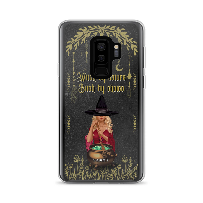 Custom Personalized Witch Phone Case - Gift Idea For Friends/Sisters/Wicca Decor/Pagan Decor - In My Kitchen Filled With Care I Welcome Water Earth Fire Air - Case for iPhone/Samsung