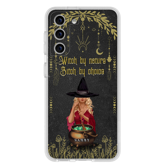 Custom Personalized Witch Phone Case - Gift Idea For Friends/Sisters/Wicca Decor/Pagan Decor - In My Kitchen Filled With Care I Welcome Water Earth Fire Air - Case for iPhone/Samsung
