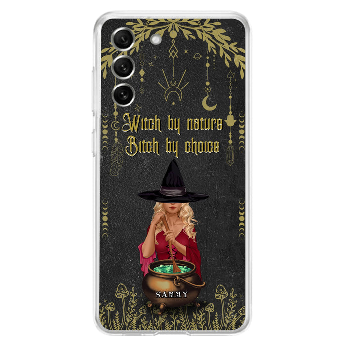 Custom Personalized Witch Phone Case - Gift Idea For Friends/Sisters/Wicca Decor/Pagan Decor - In My Kitchen Filled With Care I Welcome Water Earth Fire Air - Case for iPhone/Samsung