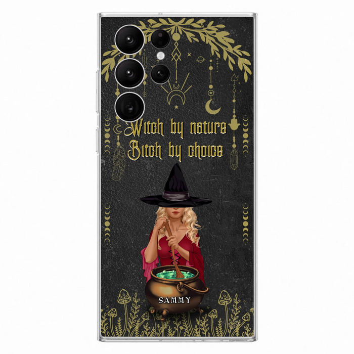 Custom Personalized Witch Phone Case - Gift Idea For Friends/Sisters/Wicca Decor/Pagan Decor - In My Kitchen Filled With Care I Welcome Water Earth Fire Air - Case for iPhone/Samsung