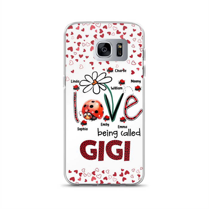 Personalized Grandma Phone Case - Gift Idea For Grandma - Up to 7 Kids - Love Being Called Gigi - Cases For iPhone/Samsung