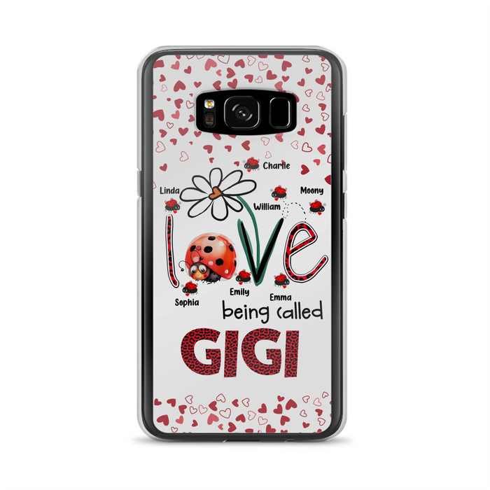 Personalized Grandma Phone Case - Gift Idea For Grandma - Up to 7 Kids - Love Being Called Gigi - Cases For iPhone/Samsung