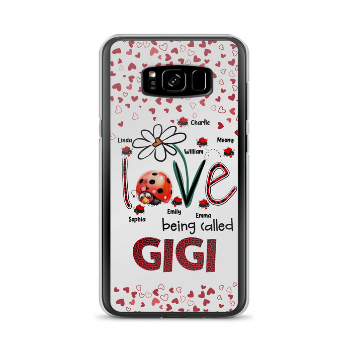 Personalized Grandma Phone Case - Gift Idea For Grandma - Up to 7 Kids - Love Being Called Gigi - Cases For iPhone/Samsung