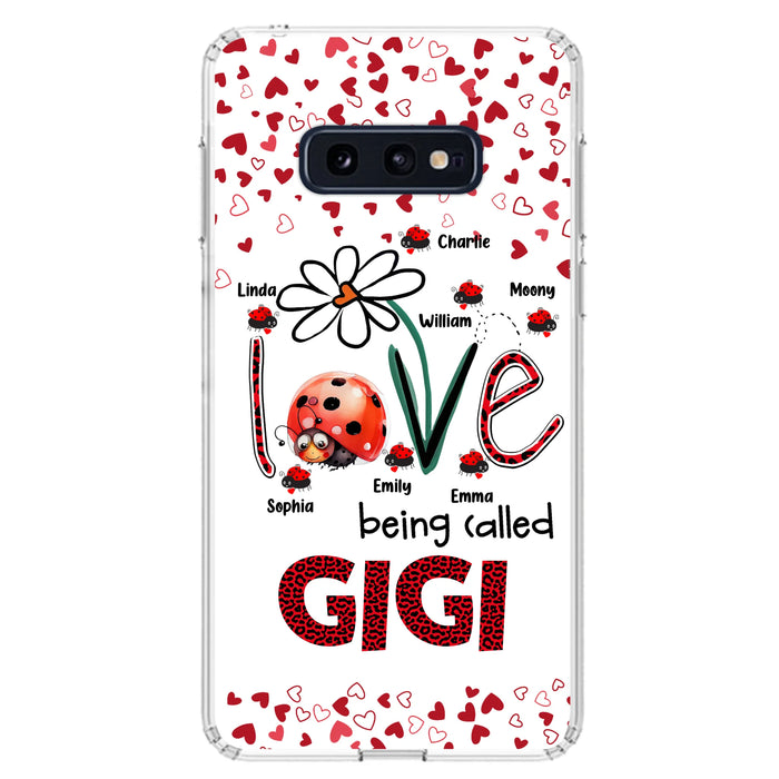 Personalized Grandma Phone Case - Gift Idea For Grandma - Up to 7 Kids - Love Being Called Gigi - Cases For iPhone/Samsung