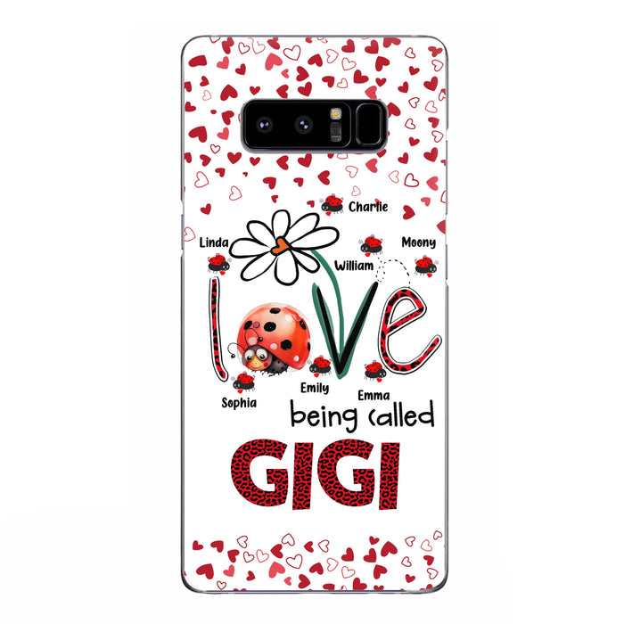 Personalized Grandma Phone Case - Gift Idea For Grandma - Up to 7 Kids - Love Being Called Gigi - Cases For iPhone/Samsung