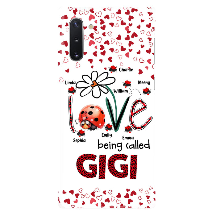 Personalized Grandma Phone Case - Gift Idea For Grandma - Up to 7 Kids - Love Being Called Gigi - Cases For iPhone/Samsung