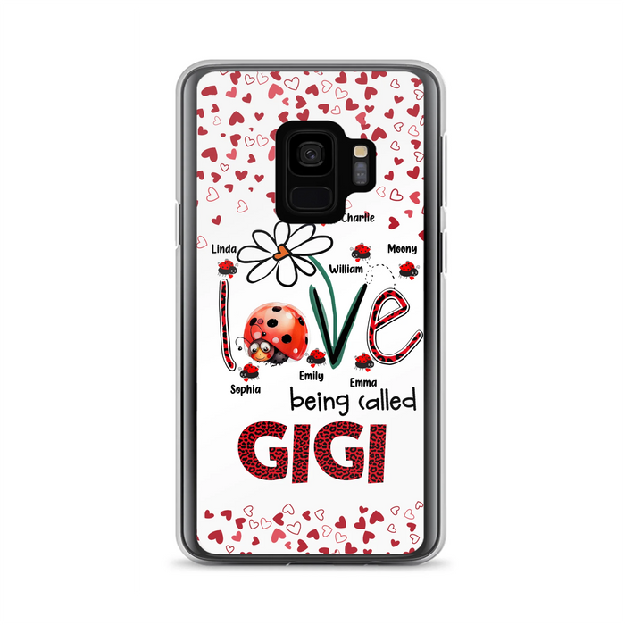 Personalized Grandma Phone Case - Gift Idea For Grandma - Up to 7 Kids - Love Being Called Gigi - Cases For iPhone/Samsung