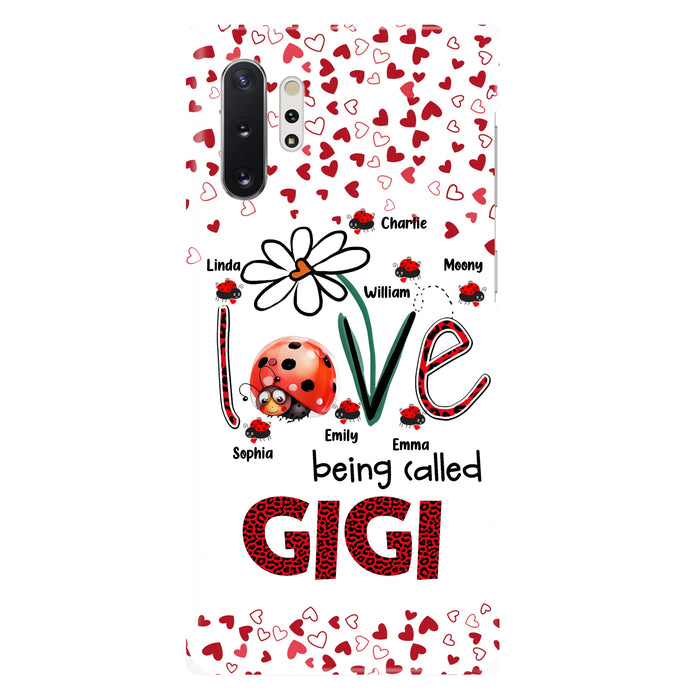 Personalized Grandma Phone Case - Gift Idea For Grandma - Up to 7 Kids - Love Being Called Gigi - Cases For iPhone/Samsung
