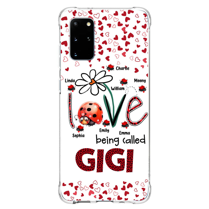 Personalized Grandma Phone Case - Gift Idea For Grandma - Up to 7 Kids - Love Being Called Gigi - Cases For iPhone/Samsung