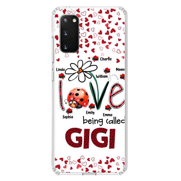 Personalized Grandma Phone Case - Gift Idea For Grandma - Up to 7 Kids - Love Being Called Gigi - Cases For iPhone/Samsung