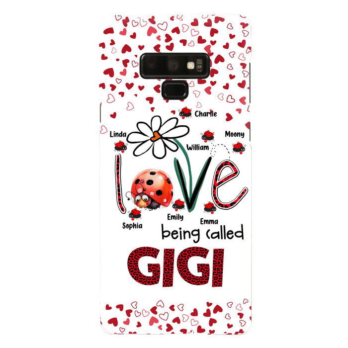 Personalized Grandma Phone Case - Gift Idea For Grandma - Up to 7 Kids - Love Being Called Gigi - Cases For iPhone/Samsung
