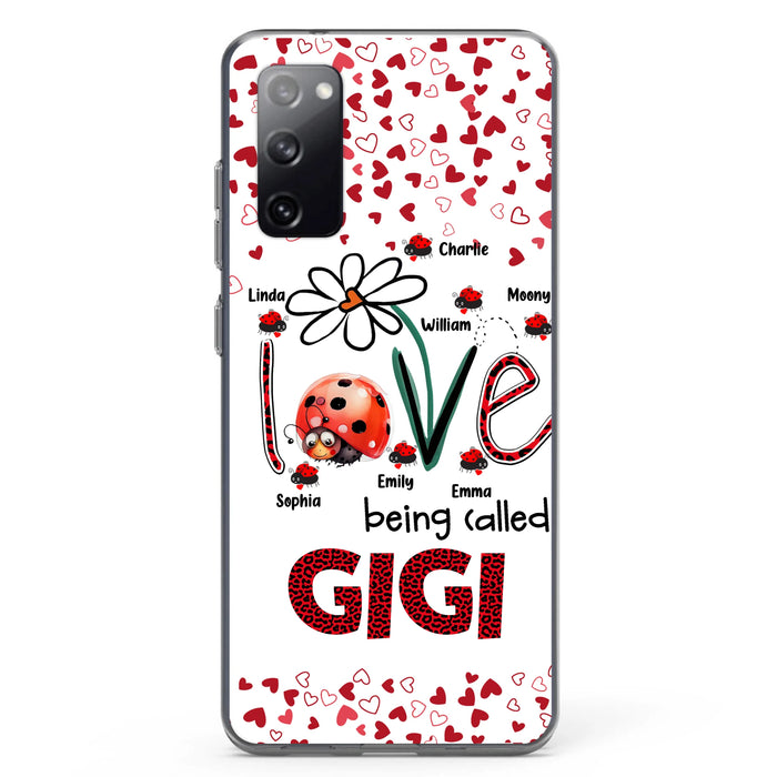 Personalized Grandma Phone Case - Gift Idea For Grandma - Up to 7 Kids - Love Being Called Gigi - Cases For iPhone/Samsung