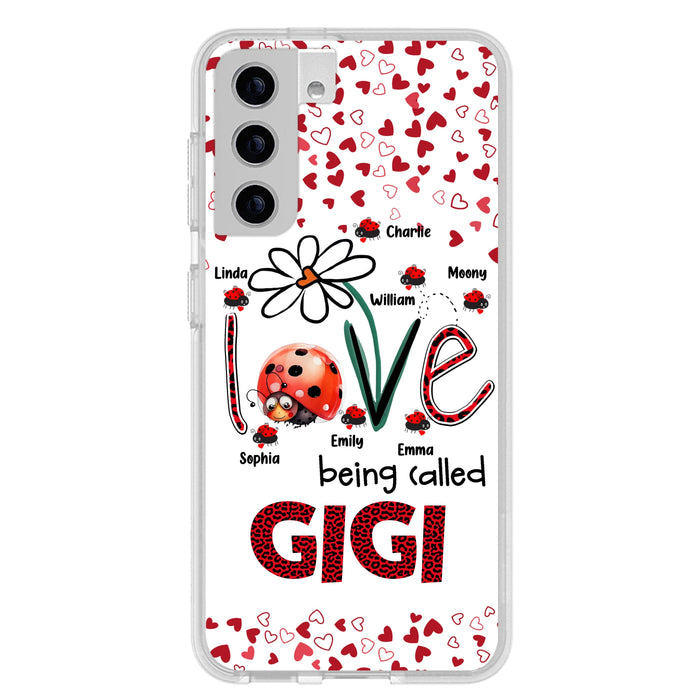 Personalized Grandma Phone Case - Gift Idea For Grandma - Up to 7 Kids - Love Being Called Gigi - Cases For iPhone/Samsung