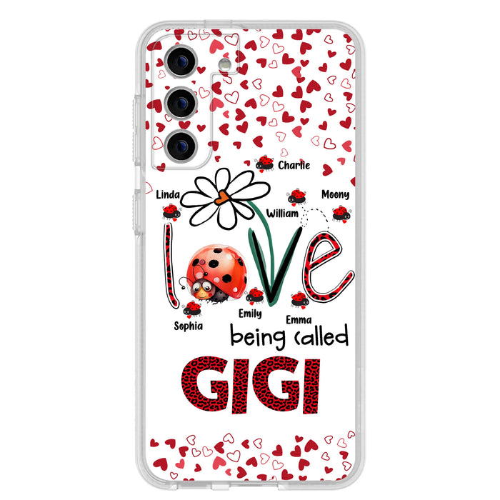 Personalized Grandma Phone Case - Gift Idea For Grandma - Up to 7 Kids - Love Being Called Gigi - Cases For iPhone/Samsung