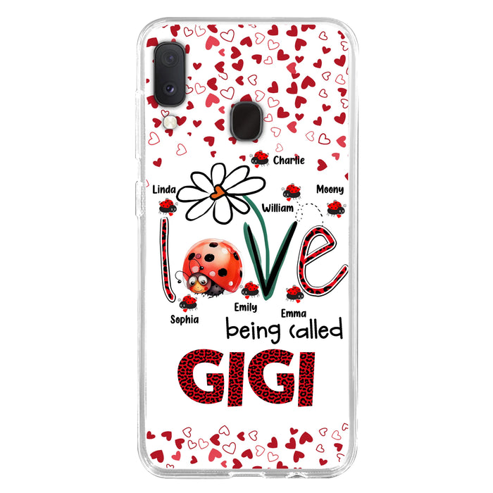 Personalized Grandma Phone Case - Gift Idea For Grandma - Up to 7 Kids - Love Being Called Gigi - Cases For iPhone/Samsung