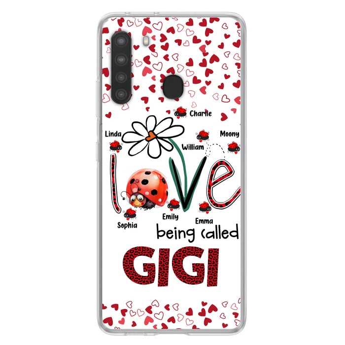 Personalized Grandma Phone Case - Gift Idea For Grandma - Up to 7 Kids - Love Being Called Gigi - Cases For iPhone/Samsung