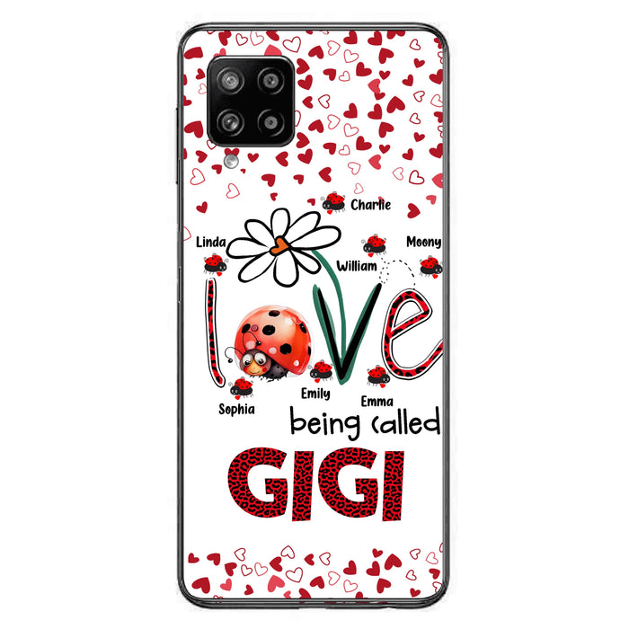 Personalized Grandma Phone Case - Gift Idea For Grandma - Up to 7 Kids - Love Being Called Gigi - Cases For iPhone/Samsung
