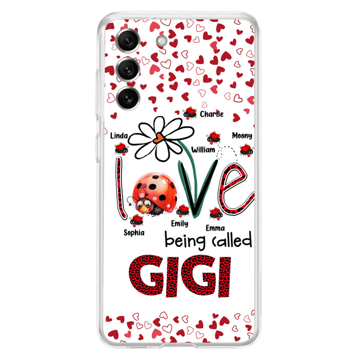 Personalized Grandma Phone Case - Gift Idea For Grandma - Up to 7 Kids - Love Being Called Gigi - Cases For iPhone/Samsung