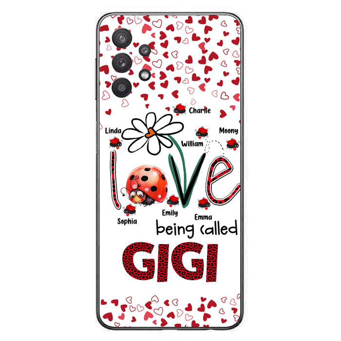 Personalized Grandma Phone Case - Gift Idea For Grandma - Up to 7 Kids - Love Being Called Gigi - Cases For iPhone/Samsung