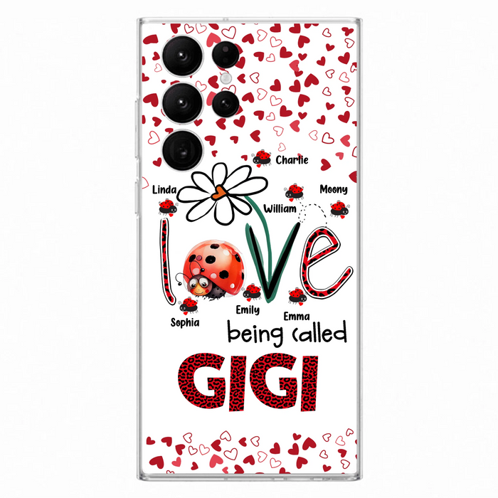 Personalized Grandma Phone Case - Gift Idea For Grandma - Up to 7 Kids - Love Being Called Gigi - Cases For iPhone/Samsung