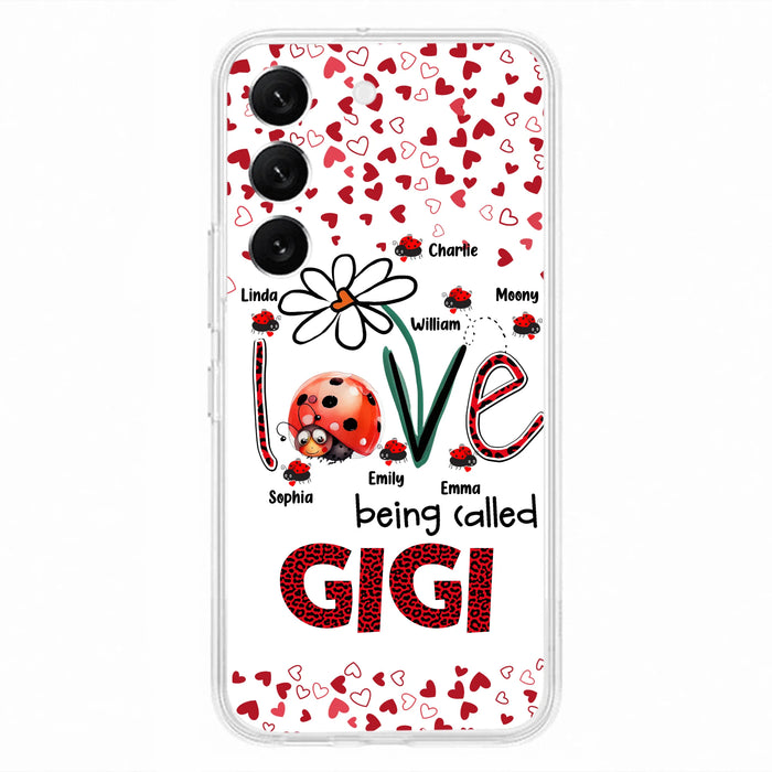 Personalized Grandma Phone Case - Gift Idea For Grandma - Up to 7 Kids - Love Being Called Gigi - Cases For iPhone/Samsung