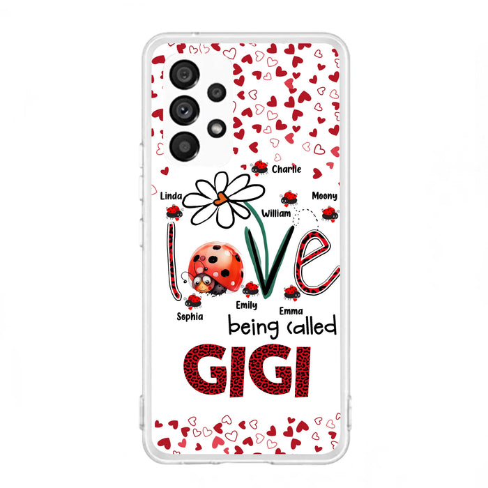 Personalized Grandma Phone Case - Gift Idea For Grandma - Up to 7 Kids - Love Being Called Gigi - Cases For iPhone/Samsung