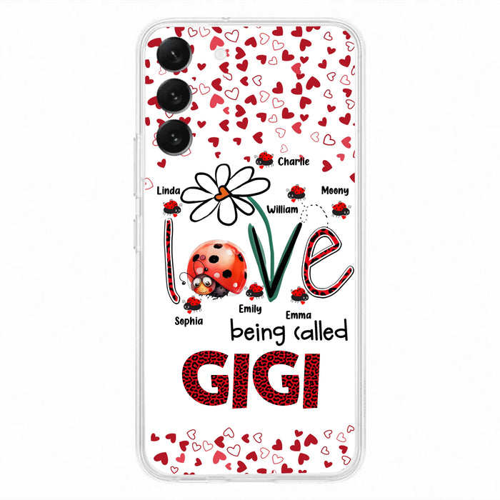 Personalized Grandma Phone Case - Gift Idea For Grandma - Up to 7 Kids - Love Being Called Gigi - Cases For iPhone/Samsung