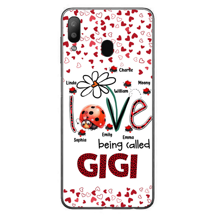 Personalized Grandma Phone Case - Gift Idea For Grandma - Up to 7 Kids - Love Being Called Gigi - Cases For iPhone/Samsung