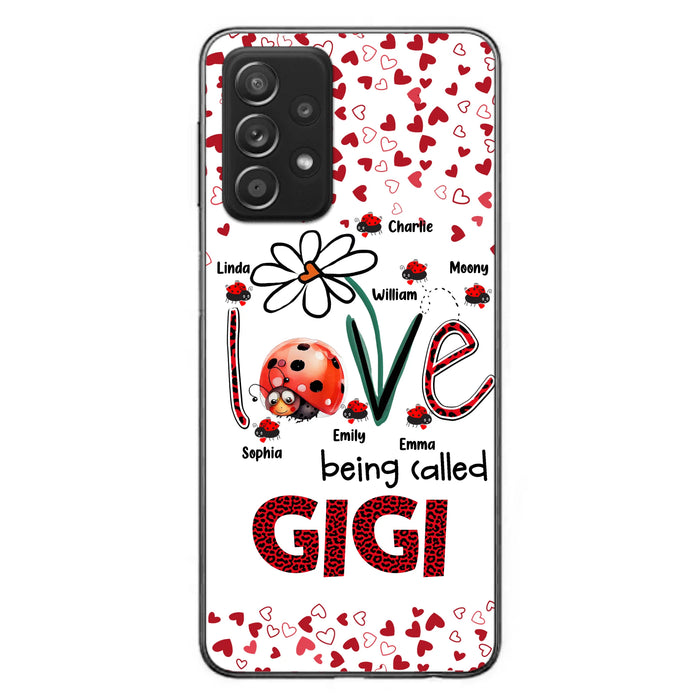 Personalized Grandma Phone Case - Gift Idea For Grandma - Up to 7 Kids - Love Being Called Gigi - Cases For iPhone/Samsung