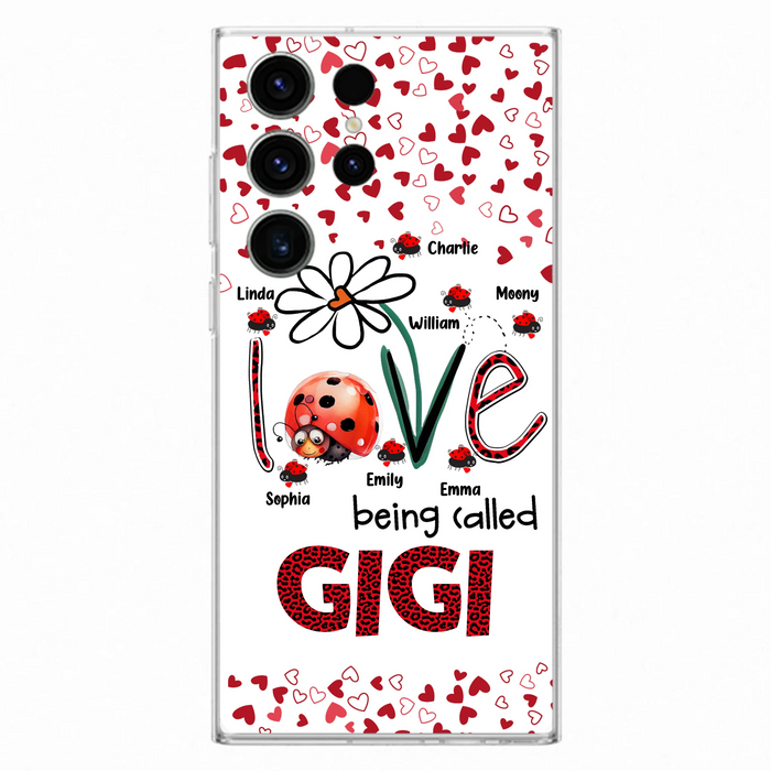 Personalized Grandma Phone Case - Gift Idea For Grandma - Up to 7 Kids - Love Being Called Gigi - Cases For iPhone/Samsung