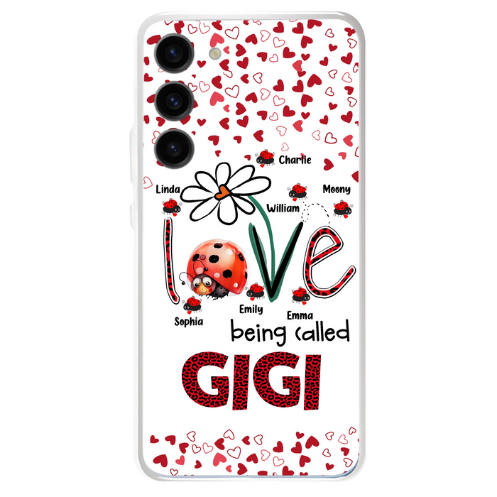 Personalized Grandma Phone Case - Gift Idea For Grandma - Up to 7 Kids - Love Being Called Gigi - Cases For iPhone/Samsung