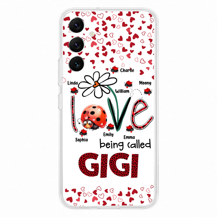 Personalized Grandma Phone Case - Gift Idea For Grandma - Up to 7 Kids - Love Being Called Gigi - Cases For iPhone/Samsung