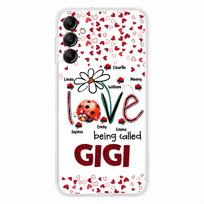 Personalized Grandma Phone Case - Gift Idea For Grandma - Up to 7 Kids - Love Being Called Gigi - Cases For iPhone/Samsung
