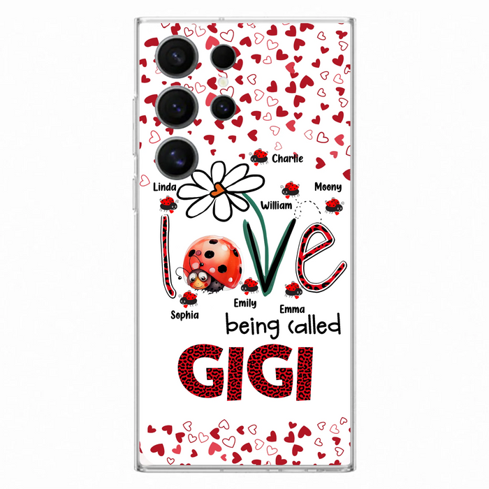 Personalized Grandma Phone Case - Gift Idea For Grandma - Up to 7 Kids - Love Being Called Gigi - Cases For iPhone/Samsung
