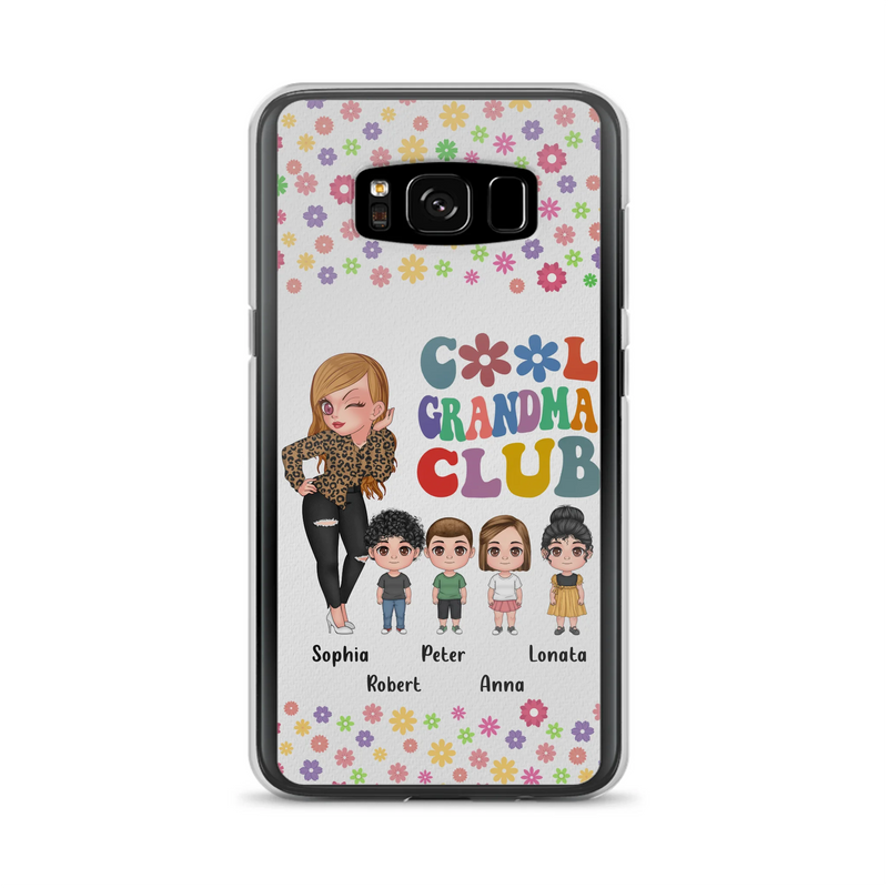 Personalized Cool Grandma Phone Case - Gift Idea For Grandma - Up to 4 Kids - Cases For iPhone/Samsung