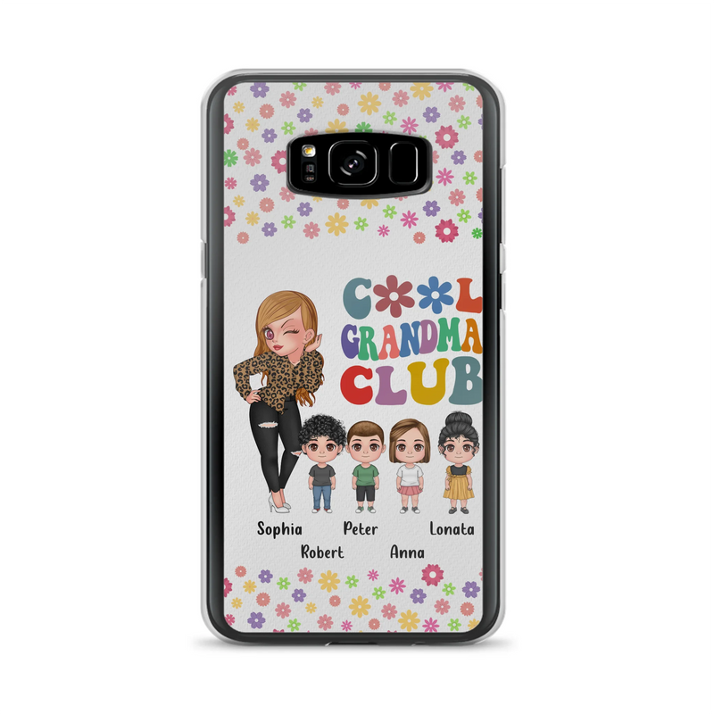 Personalized Cool Grandma Phone Case - Gift Idea For Grandma - Up to 4 Kids - Cases For iPhone/Samsung