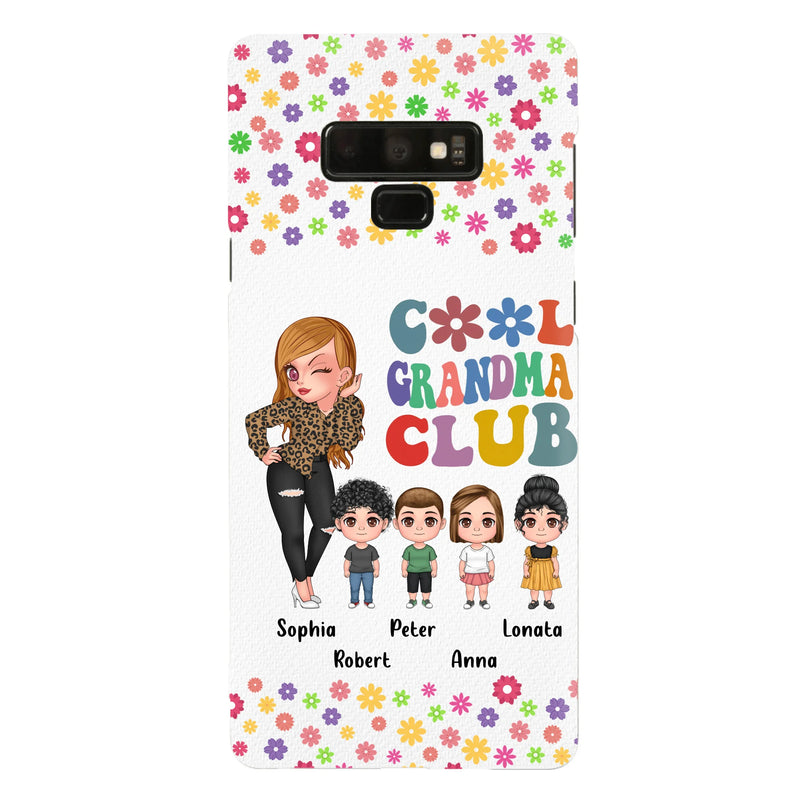 Personalized Cool Grandma Phone Case - Gift Idea For Grandma - Up to 4 Kids - Cases For iPhone/Samsung