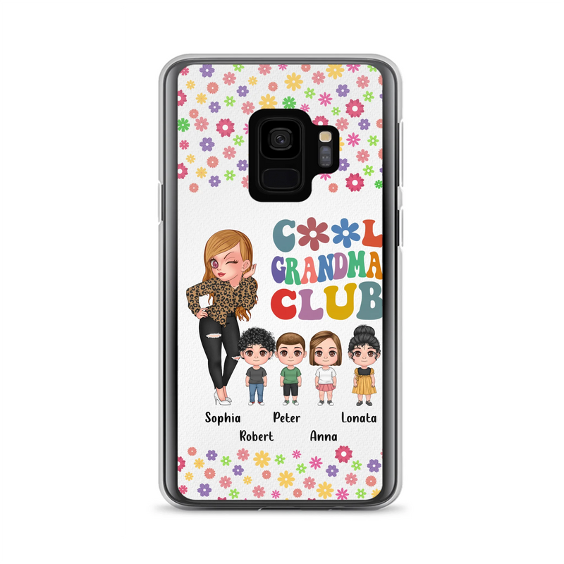 Personalized Cool Grandma Phone Case - Gift Idea For Grandma - Up to 4 Kids - Cases For iPhone/Samsung