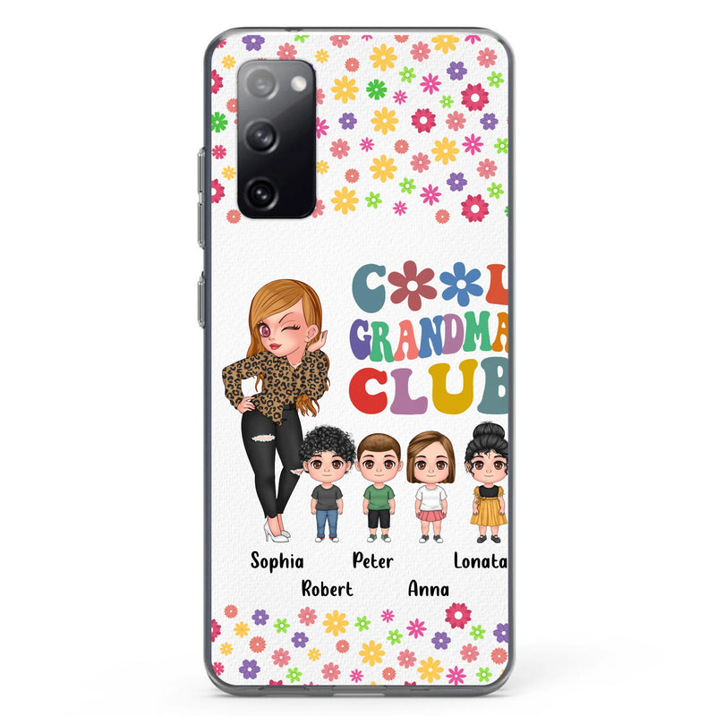 Personalized Cool Grandma Phone Case - Gift Idea For Grandma - Up to 4 Kids - Cases For iPhone/Samsung