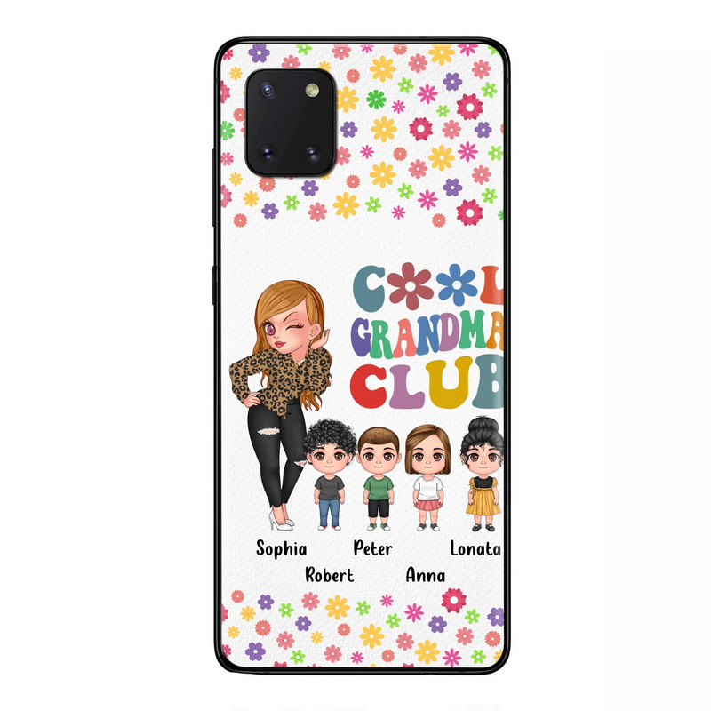 Personalized Cool Grandma Phone Case - Gift Idea For Grandma - Up to 4 Kids - Cases For iPhone/Samsung