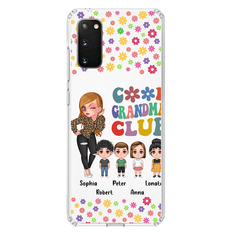 Personalized Cool Grandma Phone Case - Gift Idea For Grandma - Up to 4 Kids - Cases For iPhone/Samsung