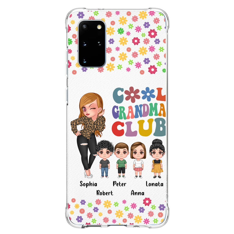 Personalized Cool Grandma Phone Case - Gift Idea For Grandma - Up to 4 Kids - Cases For iPhone/Samsung