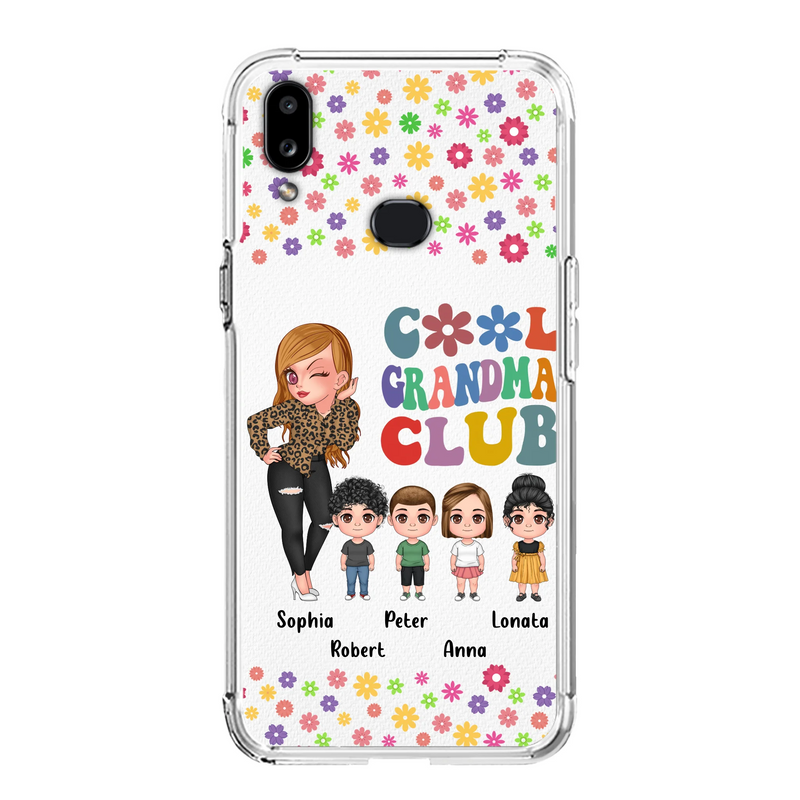 Personalized Cool Grandma Phone Case - Gift Idea For Grandma - Up to 4 Kids - Cases For iPhone/Samsung